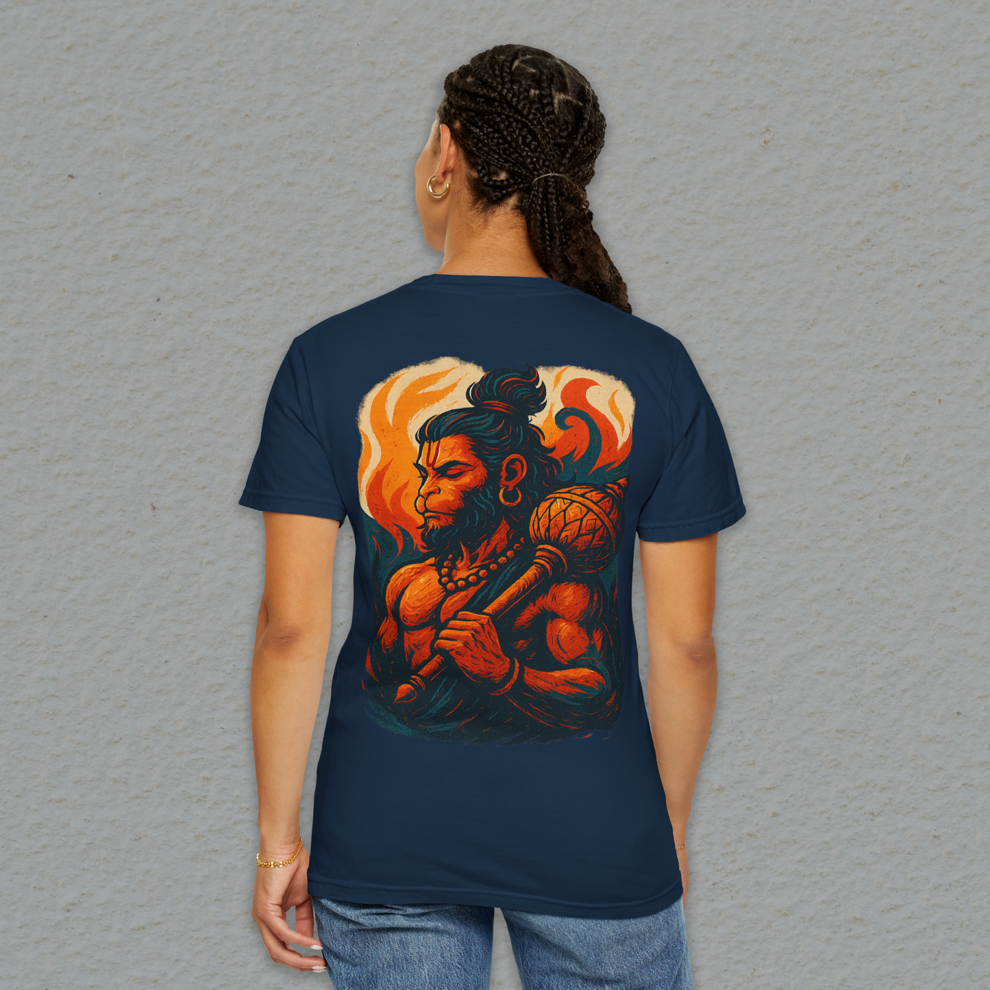 💪 "Be Strong & Courageous" Hanuman G Oversized T-Shirt