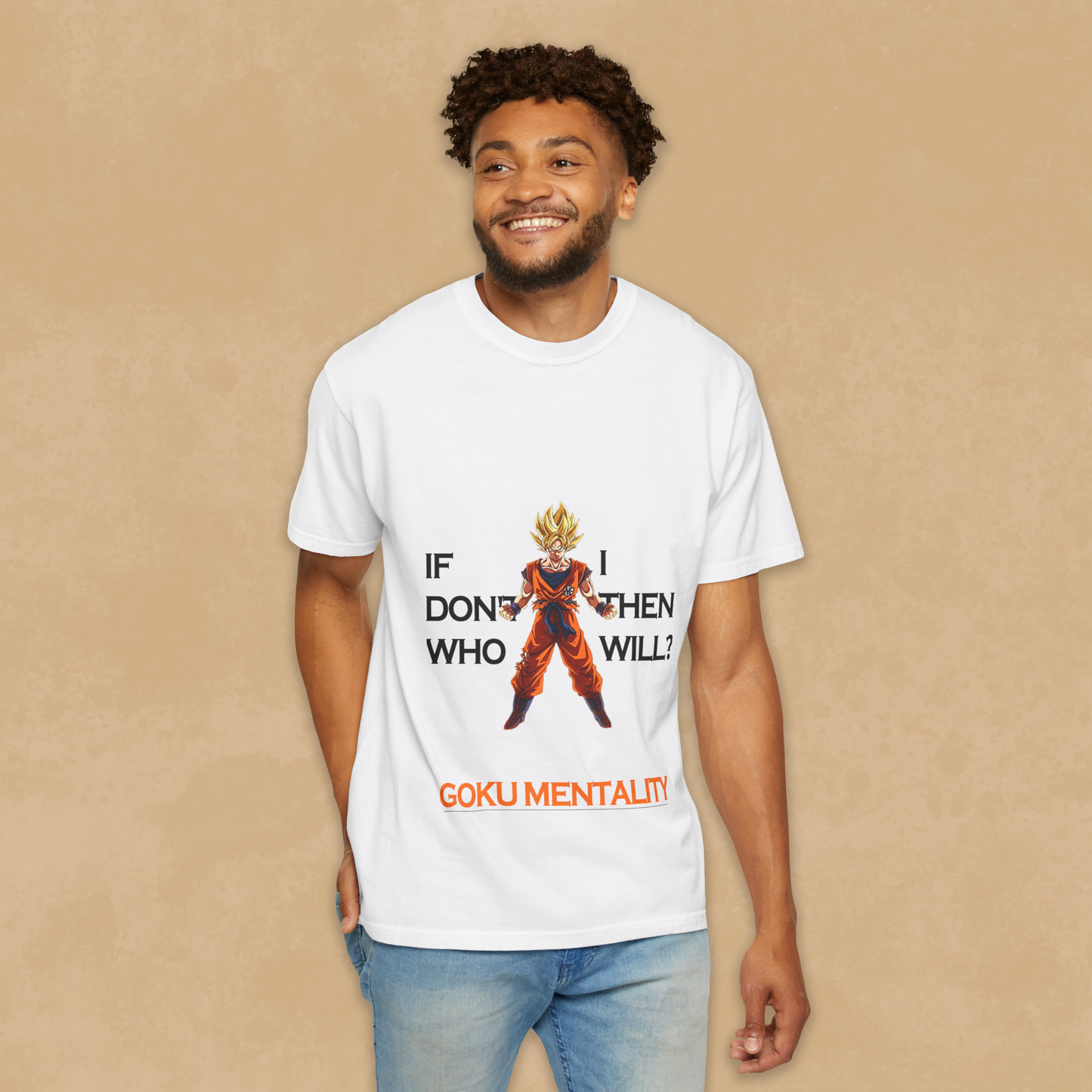 Goku Mentality – Oversized Anime-Inspired Graphic Tee